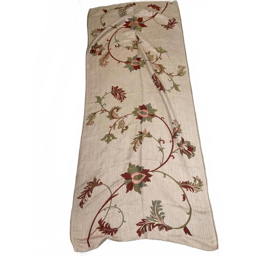 Floral Patterned Decorative Reversible Scarf 72” … - image 8
